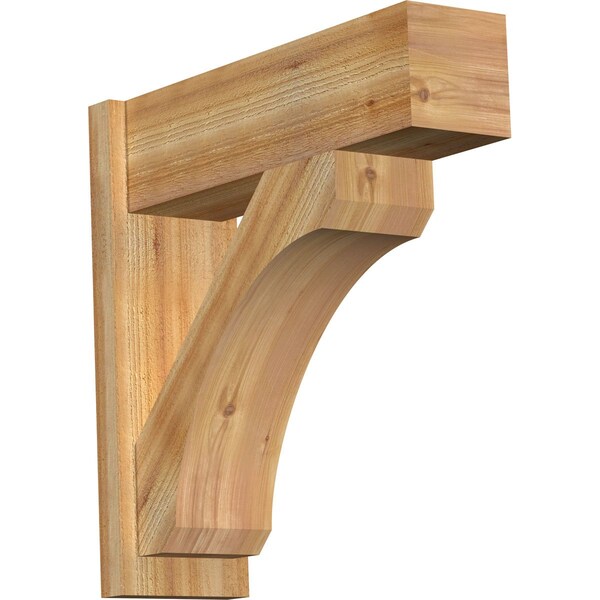 Ekena Millwork Legacy Block Rough Sawn Outlooker, Western Red Cedar, 8"W x 26"D x 26"H OUT08X26X26LEC05RWR - main